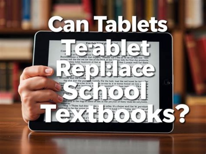 Are tablets replacing textbooks