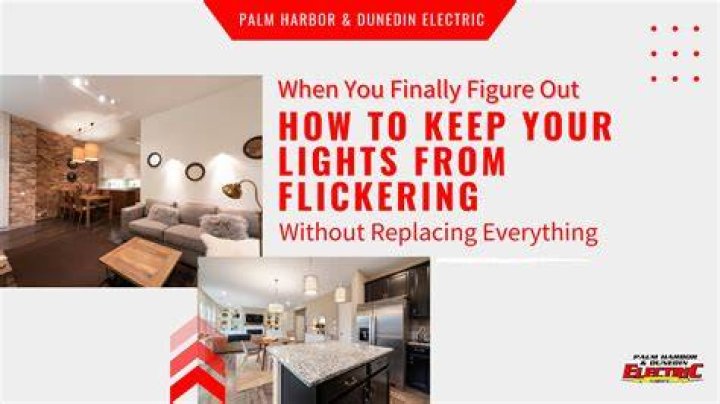 Can flickering lights damage appliances?