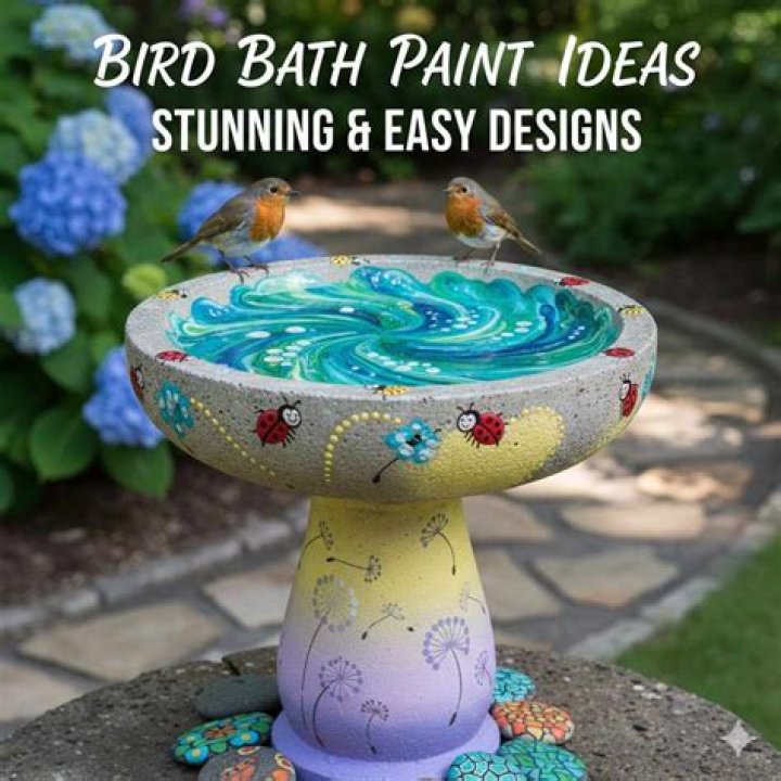 Can you paint a bird bath