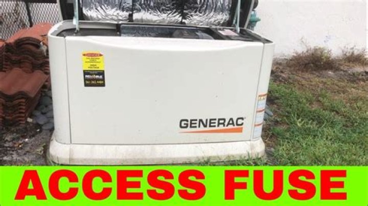 Does a generator have a fuse?