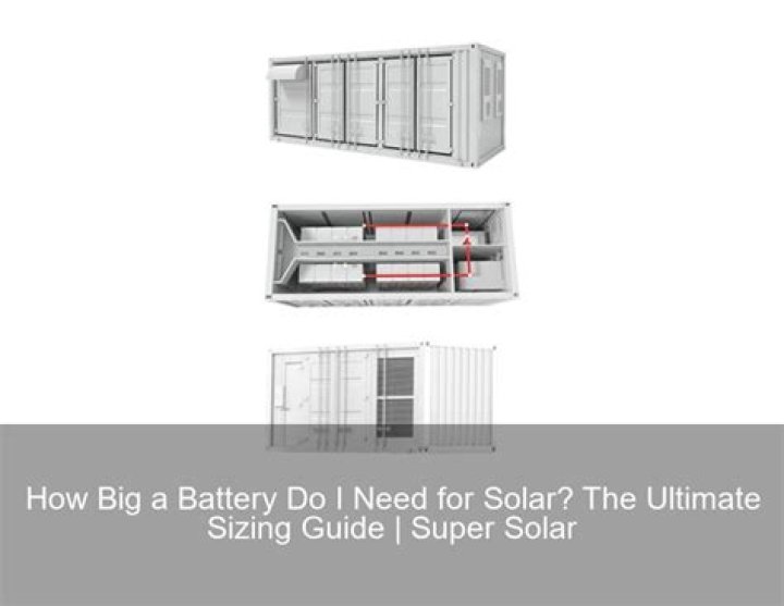 How big a battery do I need?