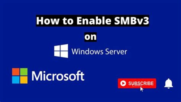 How do I enable smb3 on Windows 10