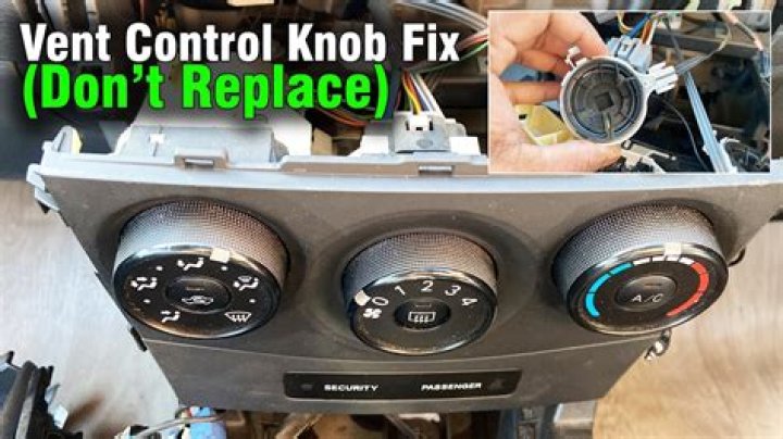 How do I remove the heater control knob?
