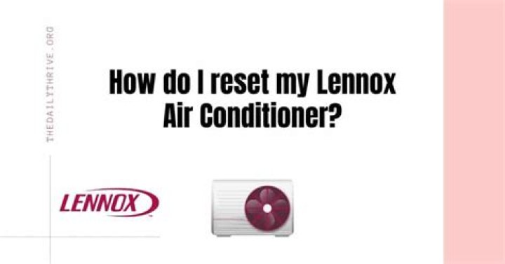 How do I reset my old air conditioner?