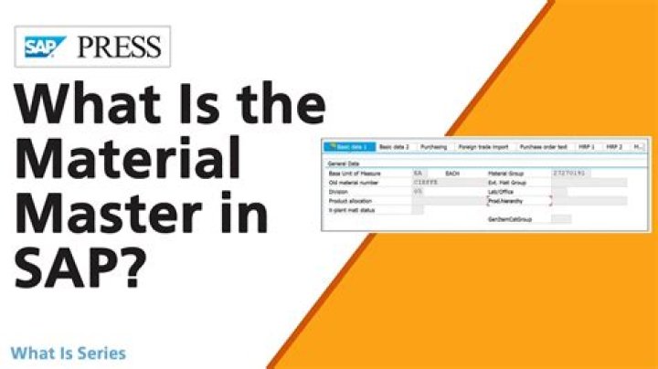 How do I update material master in SAP