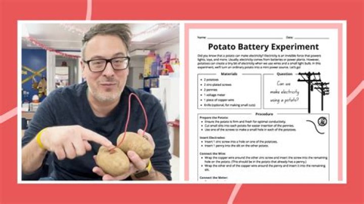 How do potatoes give off electricity?