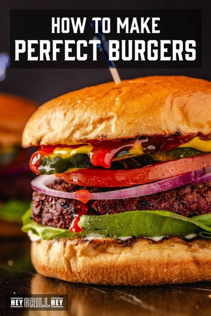 How do you assemble a perfect burger?