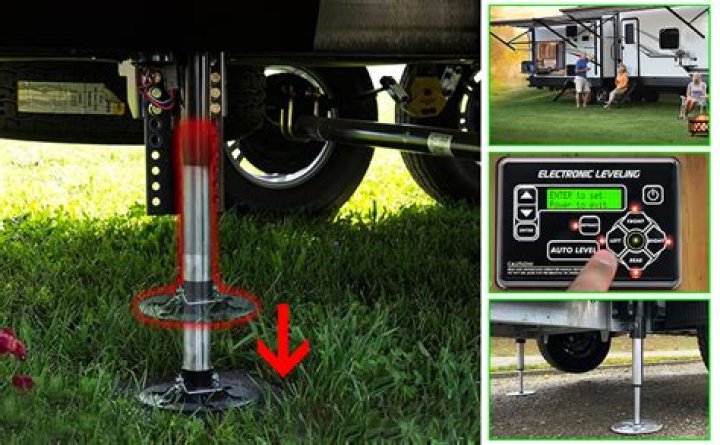 How do you level a fifth wheel with auto leveling?