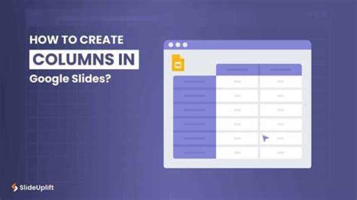 How do you make two columns on Google Slides