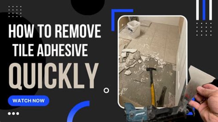 How do you remove industrial adhesive