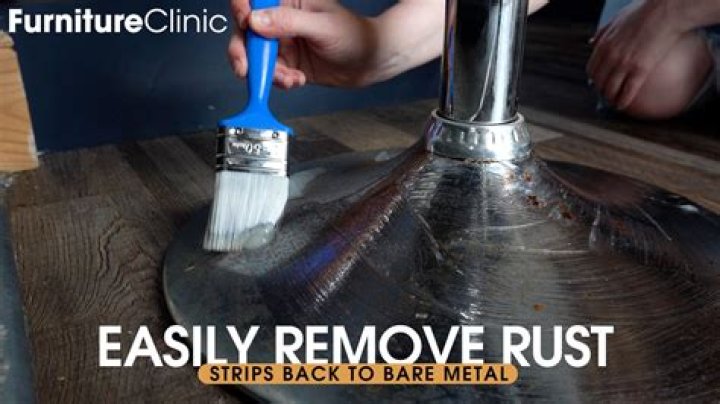 How do you remove rust from a chrome light fixture