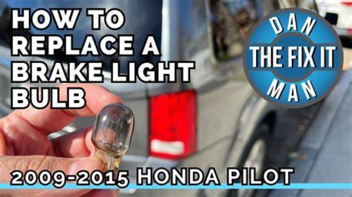 How do you replace a broken brake light?