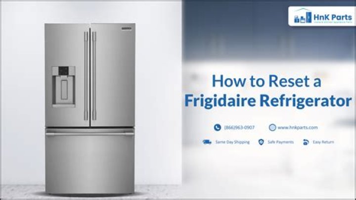 How do you reset a Dometic refrigerator?