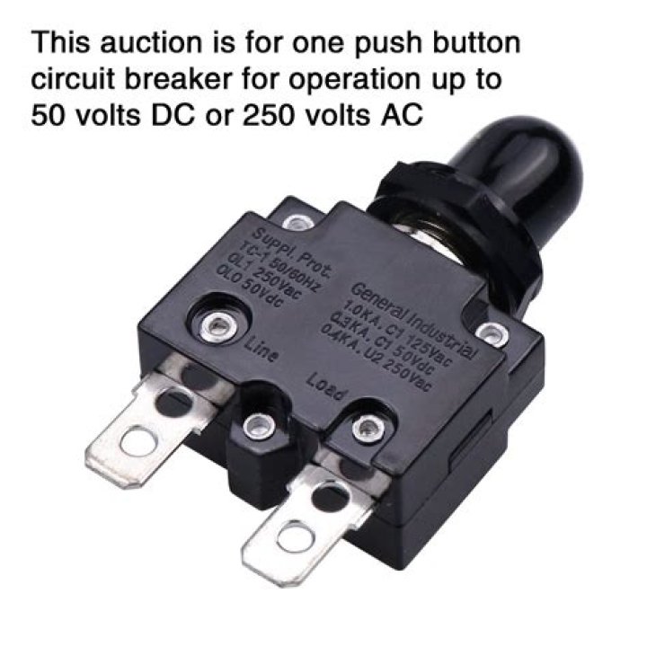 How do you reset a push button circuit breaker?