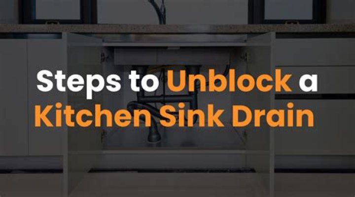 How do you unblock a kitchen sink drain