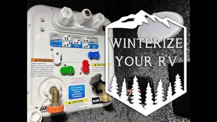 How do you winterize a pull behind RV?