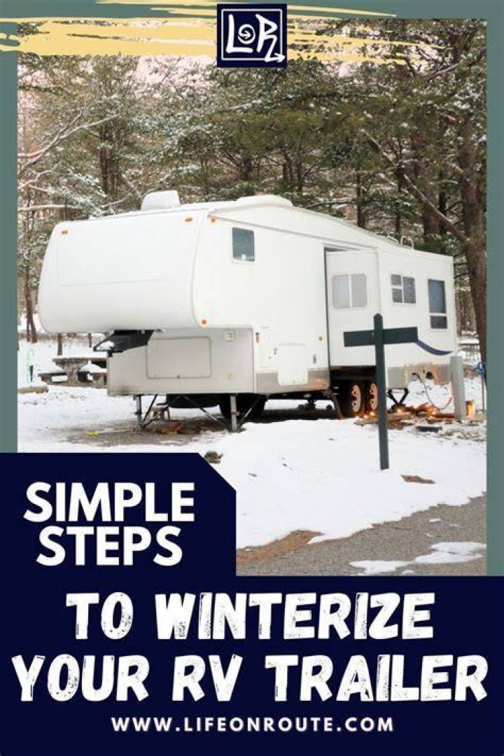 How do you winterize an RV trailer?