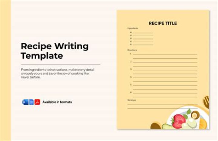How do you write a recipe description?