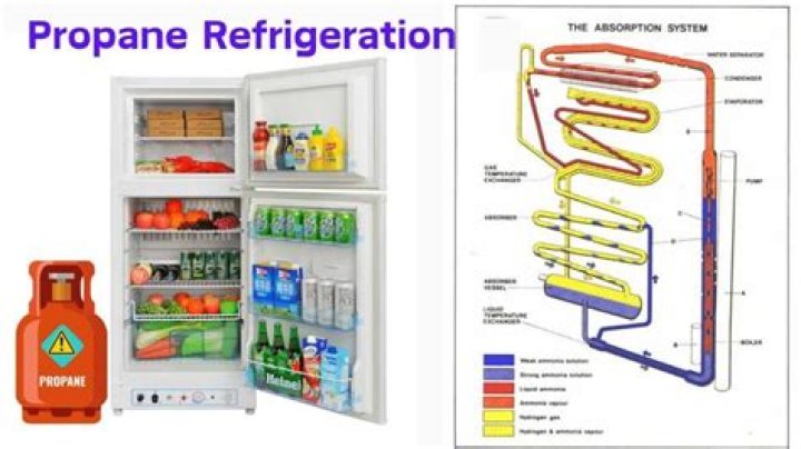 How does a Dometic fridge work on propane?