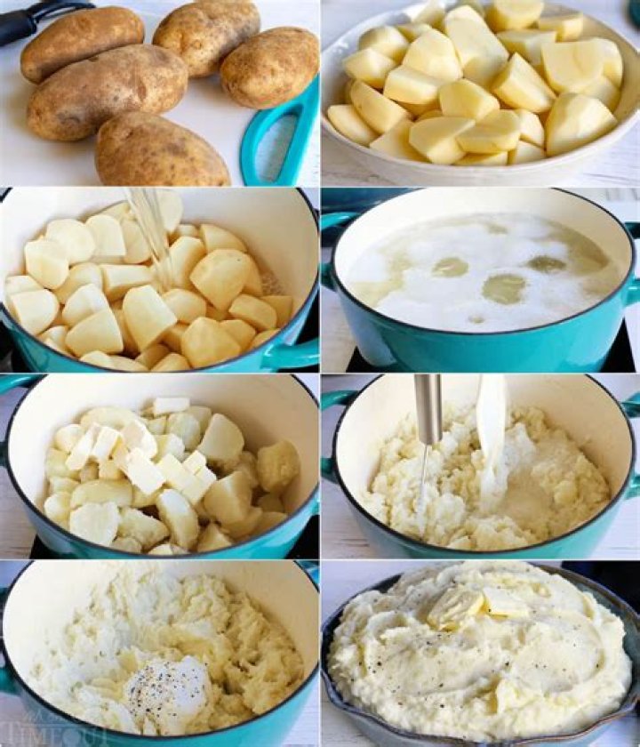 How does Rachael Ray make mashed potatoes?