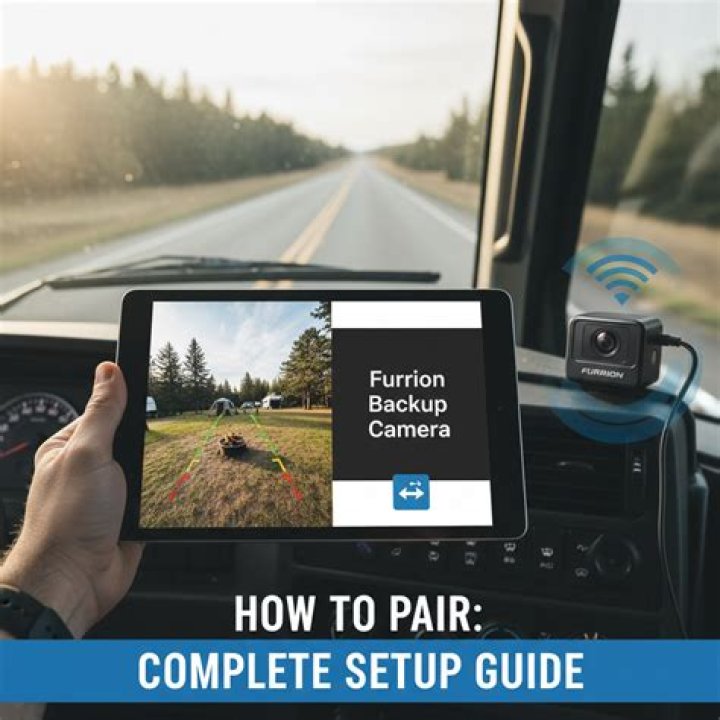 How does the furrion backup camera system work?
