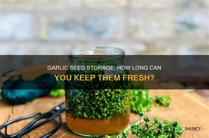 How long can you keep garlic
