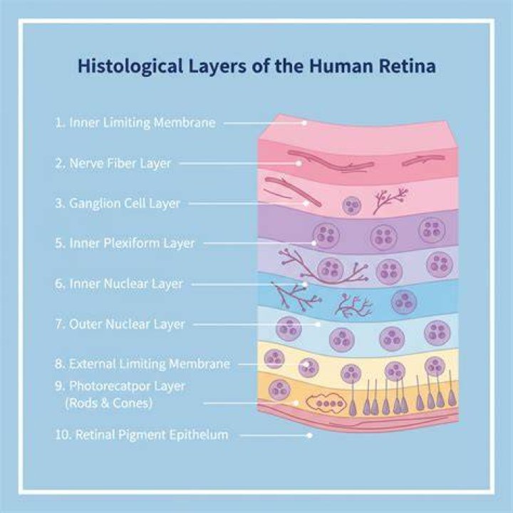 How many layers does the retina have