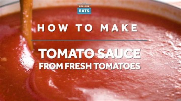 How tomato sauce is made?