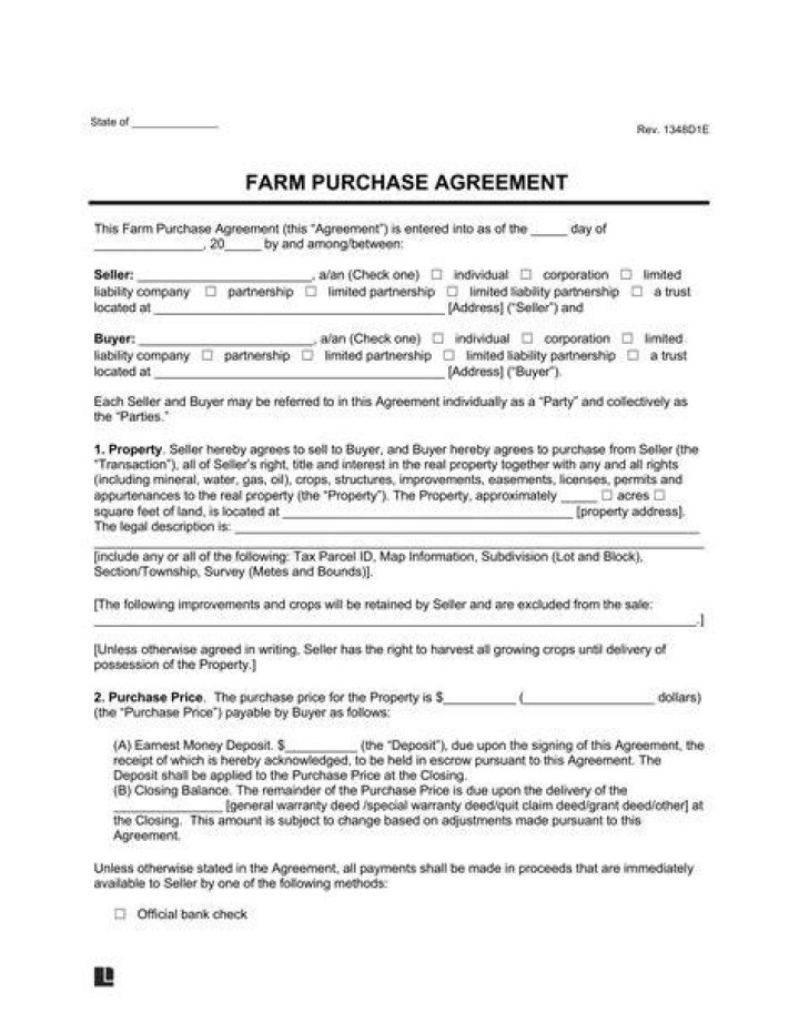 Is a purchase agreement a contract