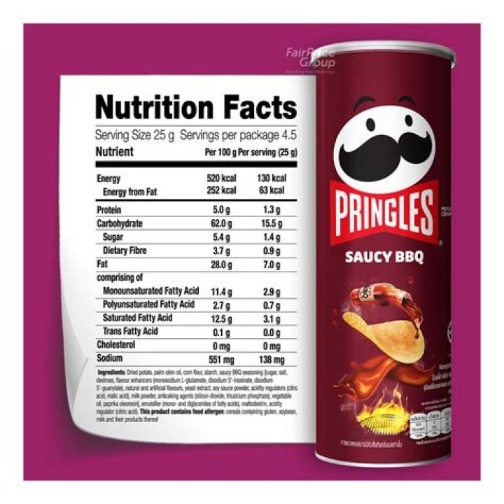 Is there potato in Pringles?