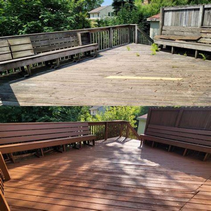 Should I sand my deck before staining