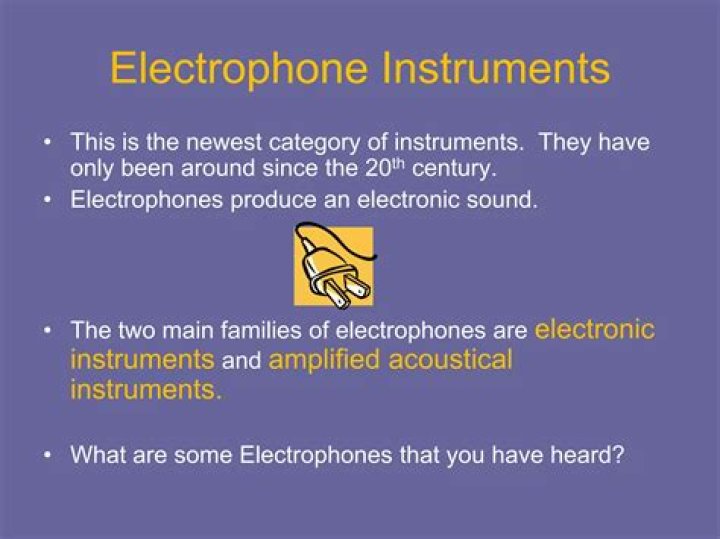 What are Electrophones instruments