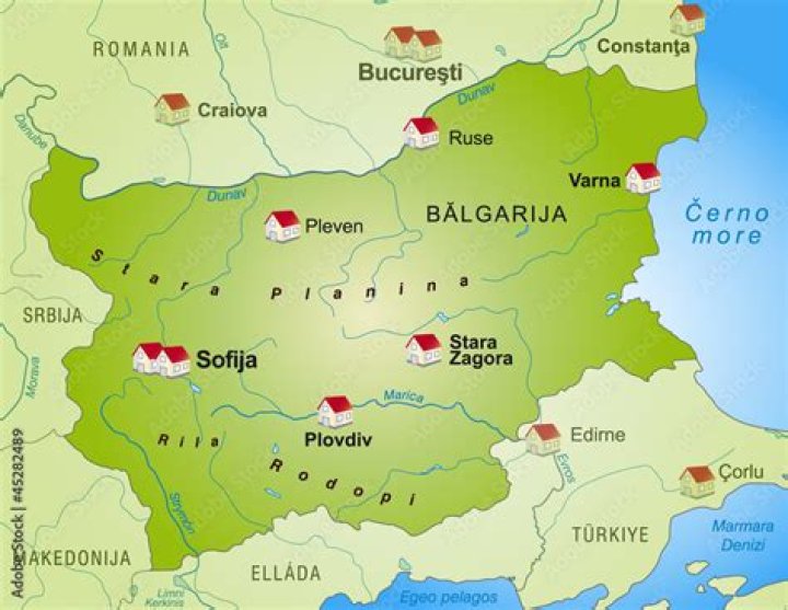 What countries surround Bulgaria