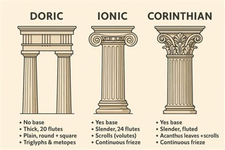 What do Ionic columns look like