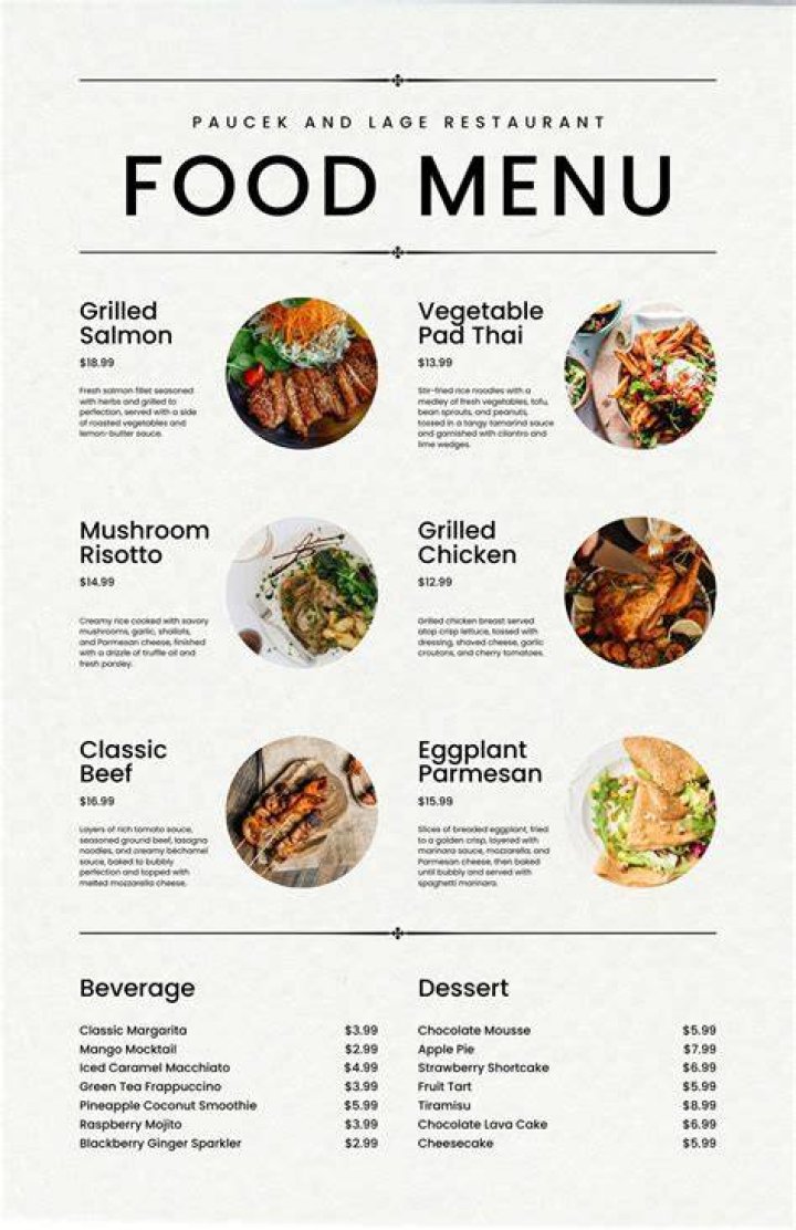 What does menu mean in cooking?