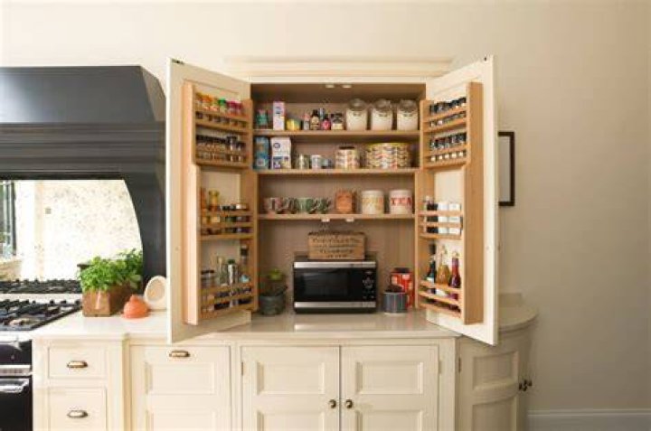 What is a cupboard in a kitchen