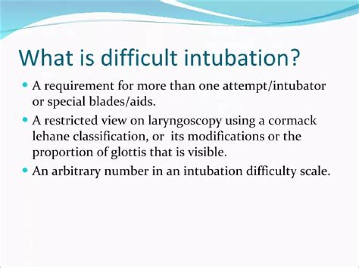 What is a difficult intubation