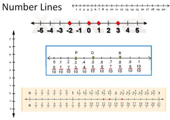 What is a number line example
