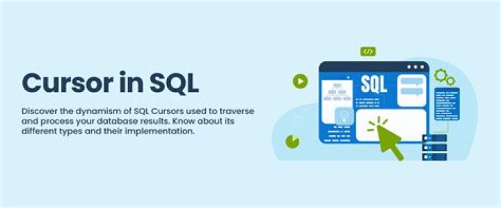What is a SQL cursor used for