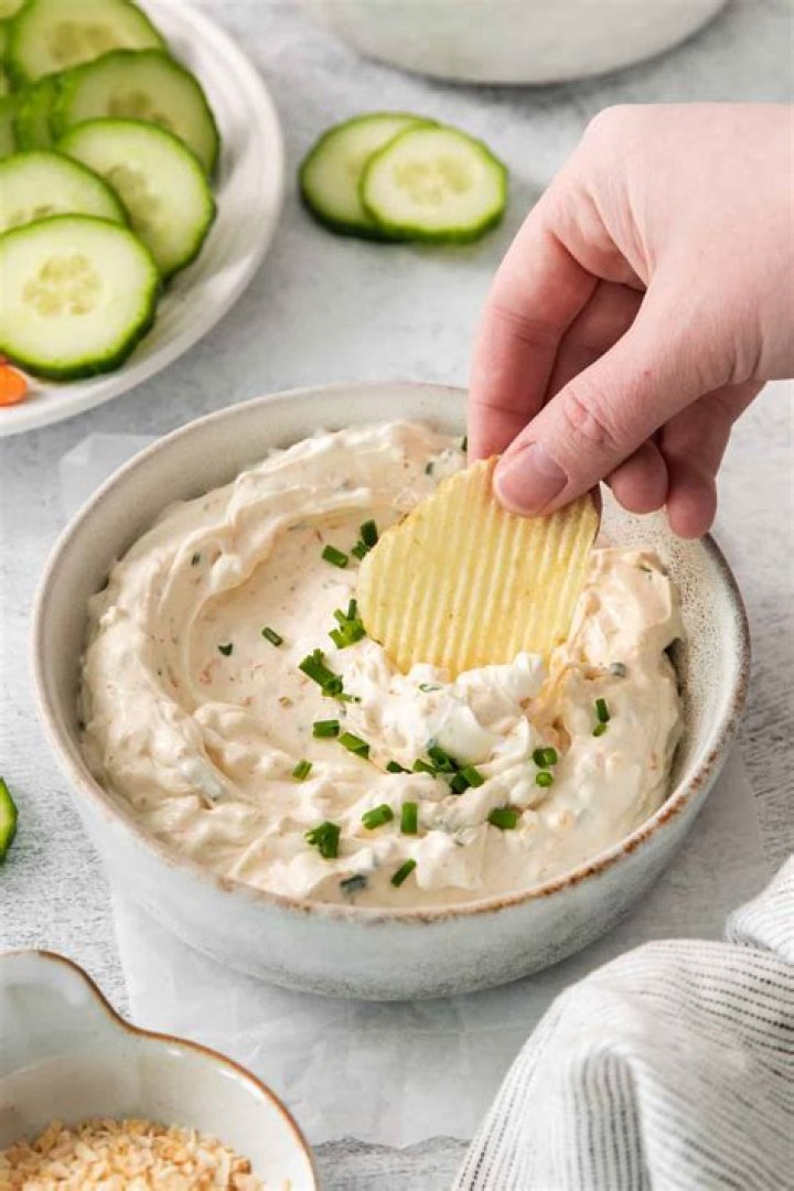 What is chip dip made of?