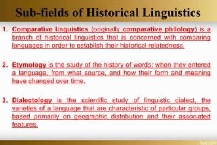 What is comparative historical linguistics