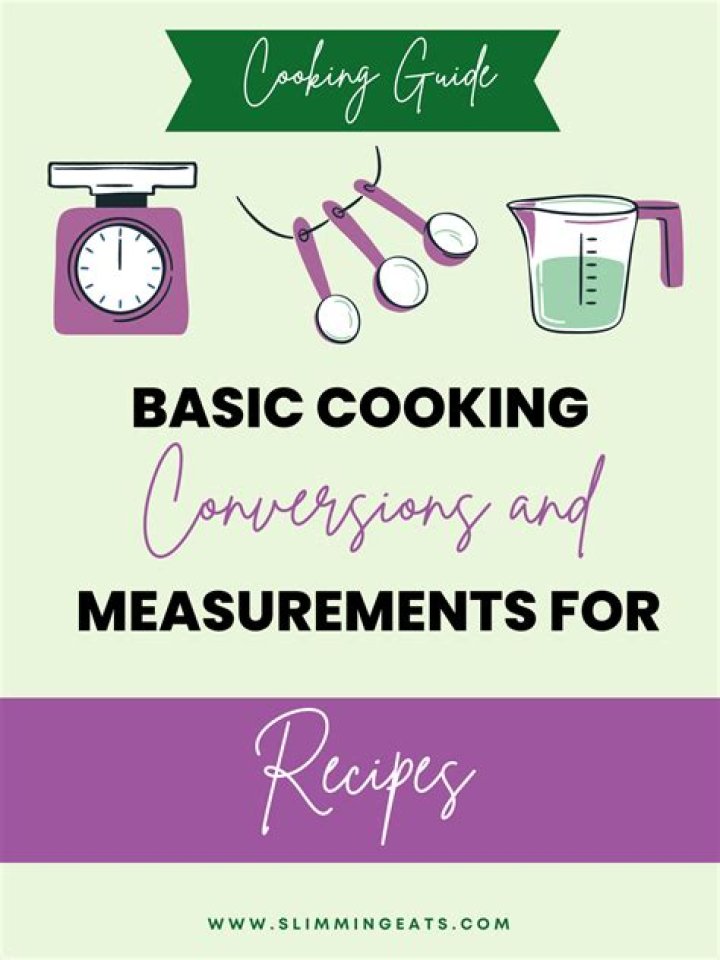 What is conversion factor in cooking?