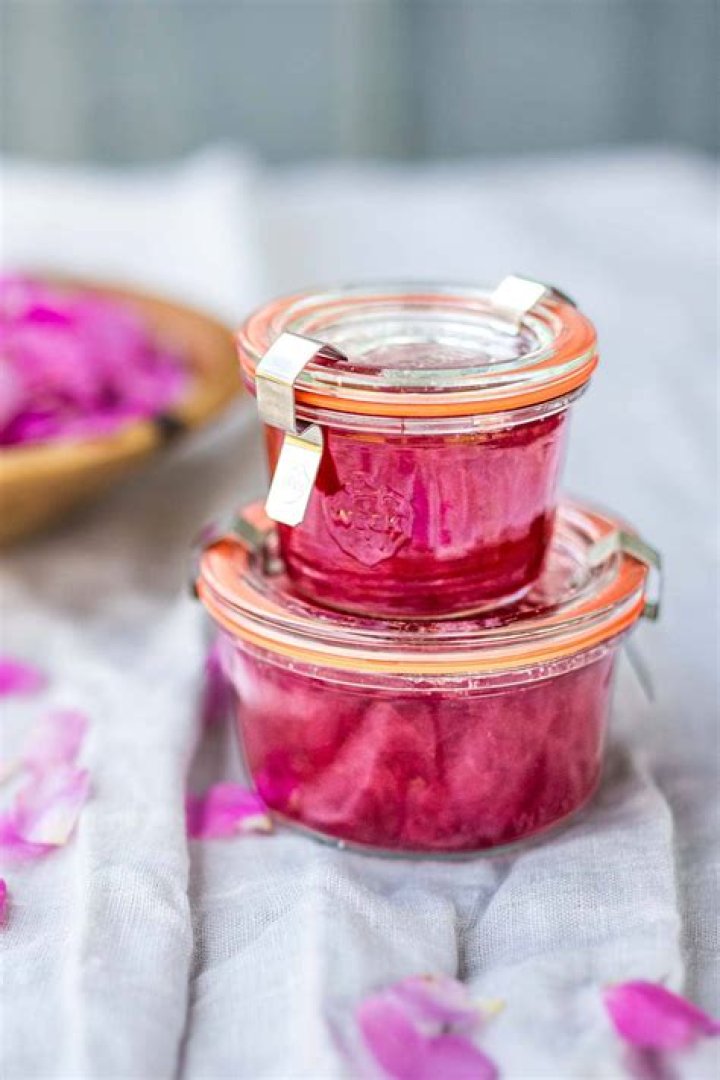 What is rose jam made of?