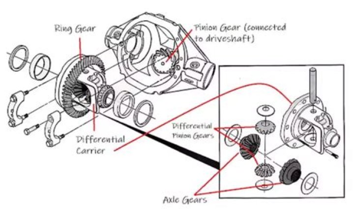 What temperature does a rear differential?