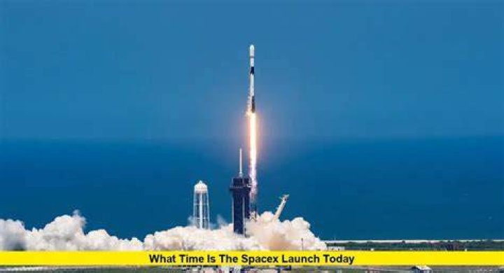 What time is the SpaceX launch today