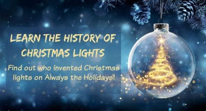 When did Christmas tree lights start