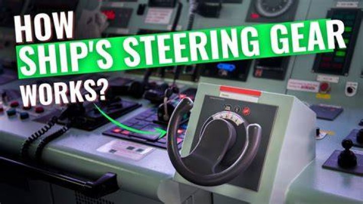When does the steering gear on a ship work?