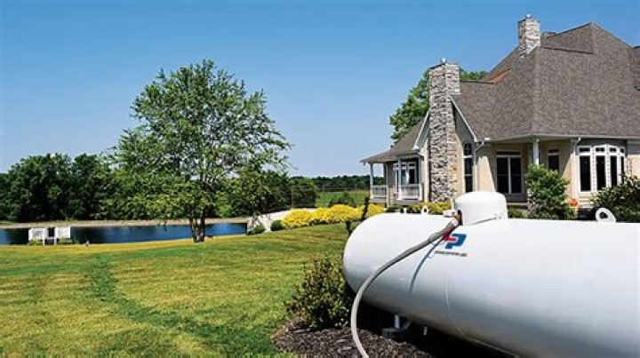 Where can a propane tank be placed