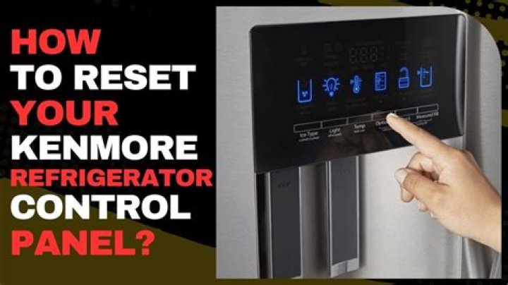 Where is reset button on Kenmore refrigerator?