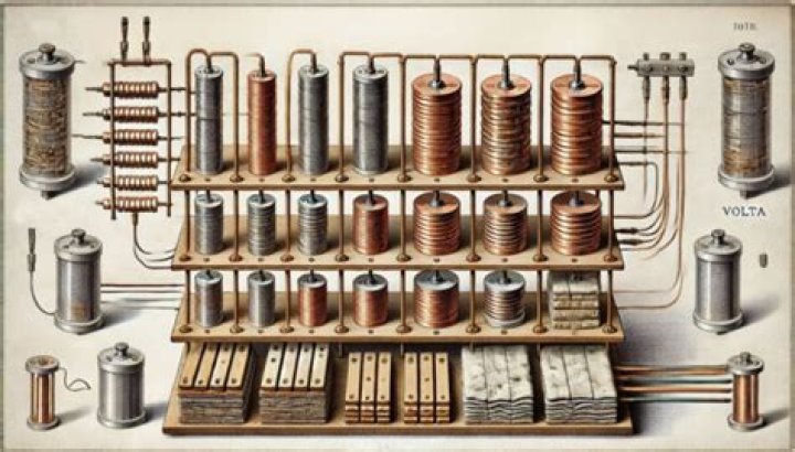 Why did Alessandro Volta invent?